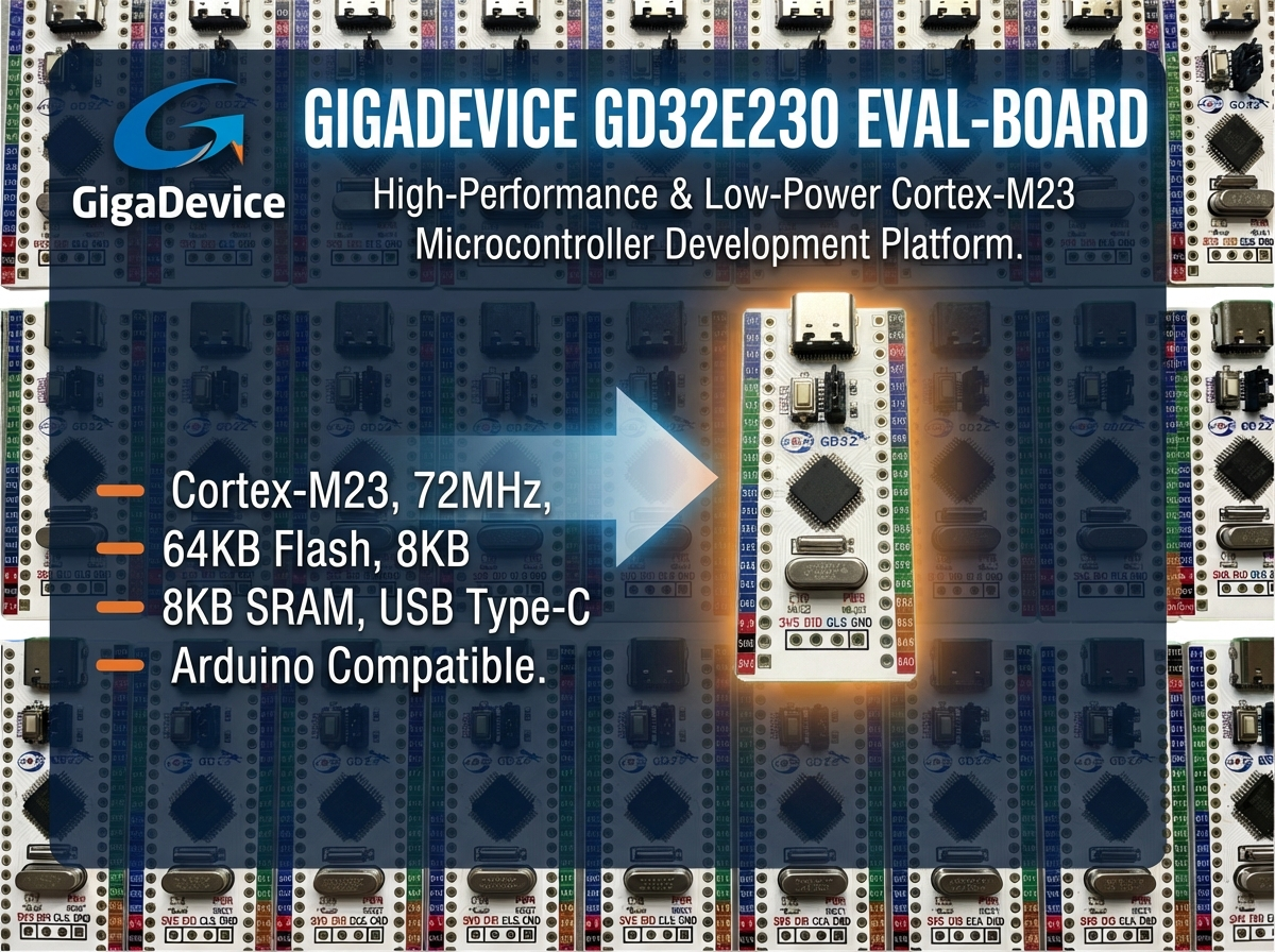 GD32E230C8T6 - GigaDevice Cortex-M23 Eval-Board - THT
