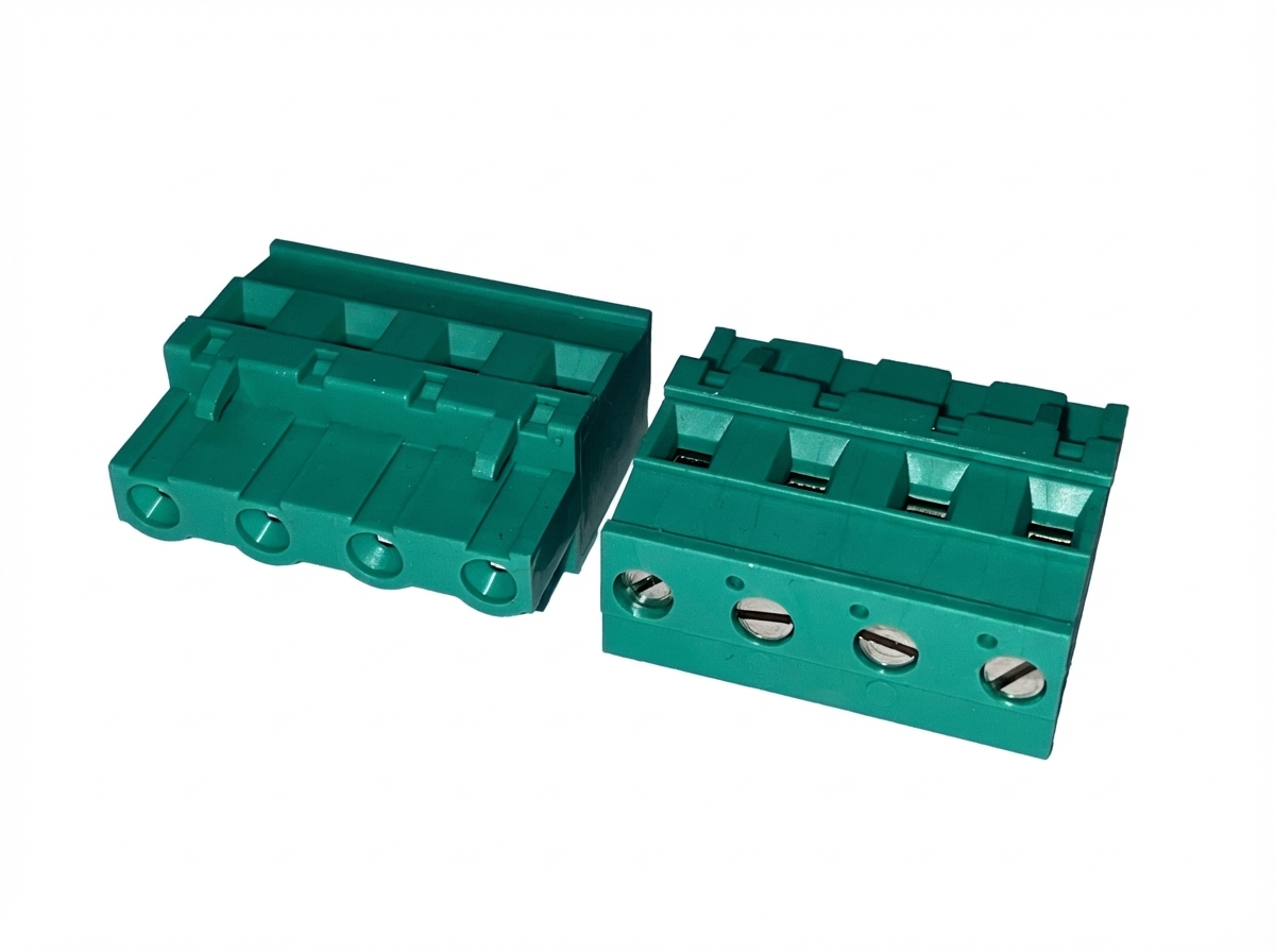 CVF040R7 - Pluggable Schraubklemme Female Vertikal 4-pol 7,62mm - THT