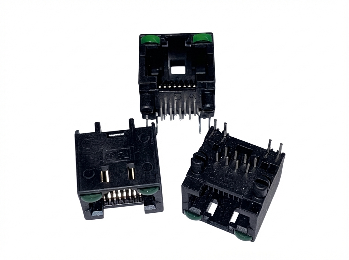 RJHSE-5085 - RJ45-Buchse ungeschirmt 8-pol. G/G-LEDs - THT